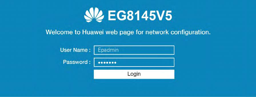 Password Modem EG8145V5