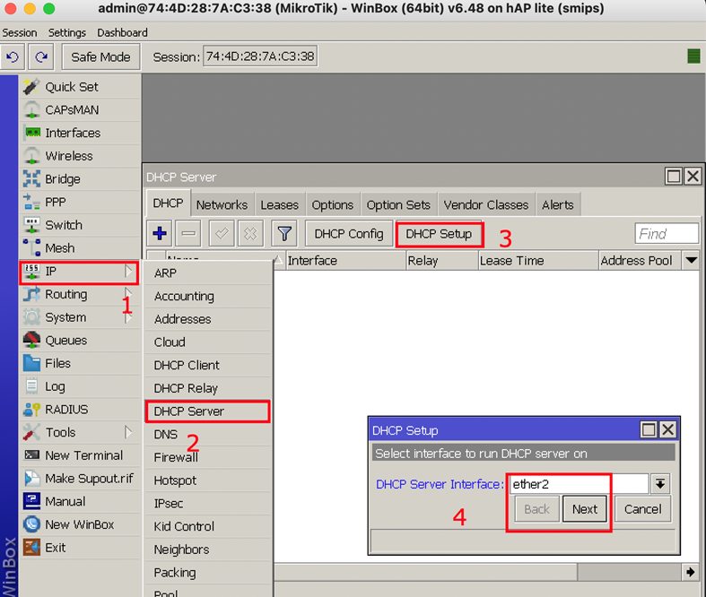 Konfigurasi DHCP-Server
